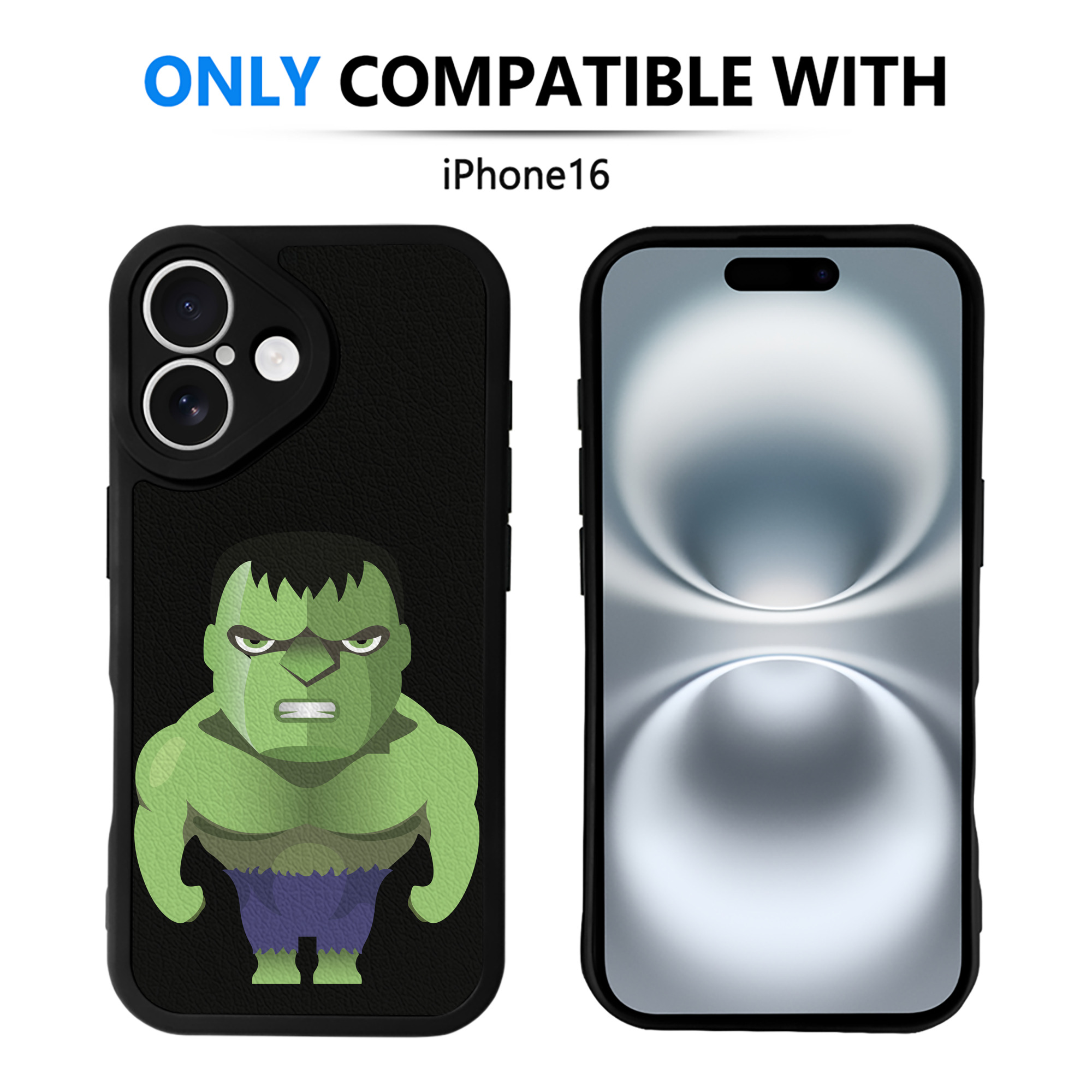 （画像用） アベンジャーズ The Avengers 【iPhone 16シリーズ対応】シリコンスマホケース（レザー調） 材質：シリコン
